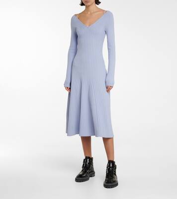 Midikleid White Label aus Wolle | Proenza Schouler