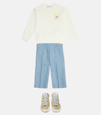 Bestickter Pullover aus Baumwolle | Bonpoint