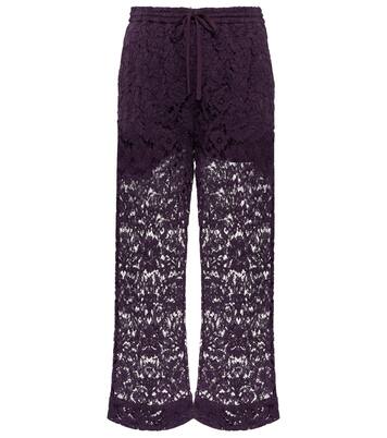 Jupe-culotte en dentelle à fleurs | Valentino