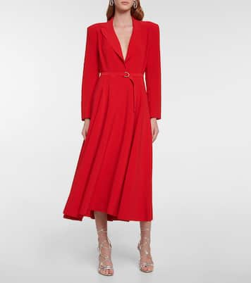 Vestido midi con cinturón | Norma Kamali