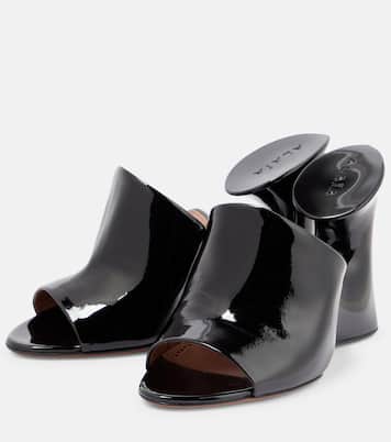 Mules Sculpture en cuir verni | Alaïa