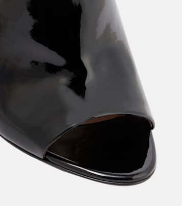 Mules Sculpture en cuir verni | Alaïa
