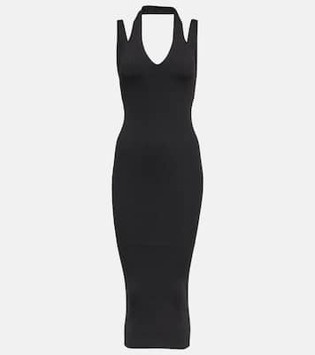 Abito midi in maglia a coste | Alaïa