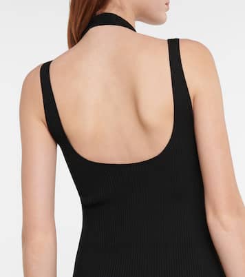 Abito midi in maglia a coste | Alaïa