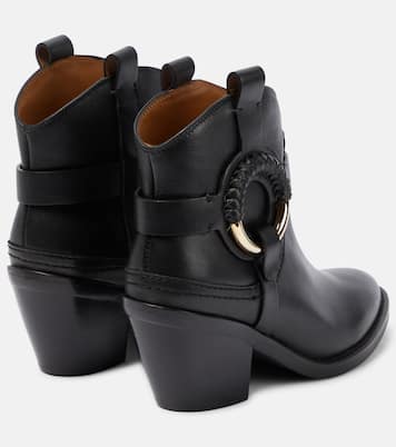 Hana leather cowboy boots | See By Chloé