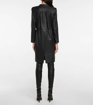 Leather minidress | Yves Salomon