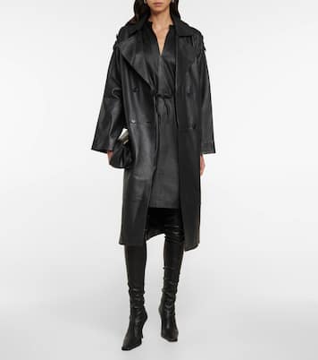 Leather minidress | Yves Salomon