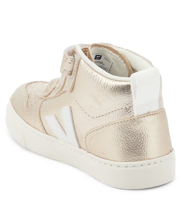 Sneakers V-10 Mid aus Metallic-Leder | Veja Kids