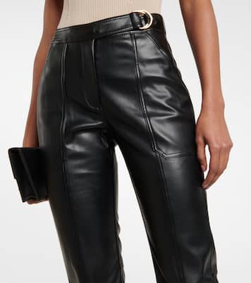 Pantalon Baxter à taille-haute en cuir synthétique | Simkhai