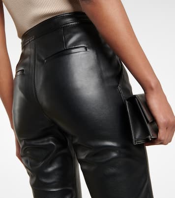 Pantalon Baxter à taille-haute en cuir synthétique | Simkhai