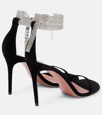 Giorgia embellished suede sandals | Amina Muaddi