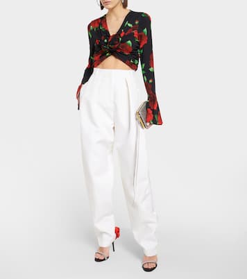 Silk and wool tapered pants | Magda Butrym