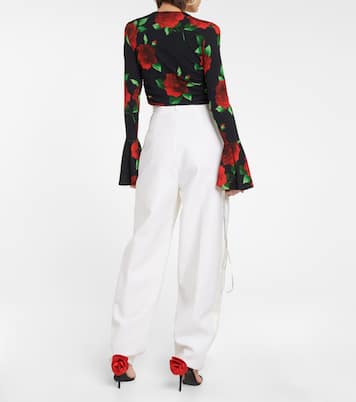 Silk and wool tapered pants | Magda Butrym