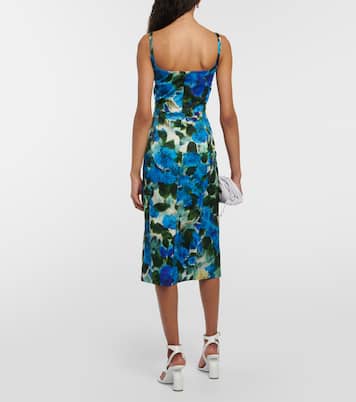 Floral cotton poplin midi dress | Dries Van Noten