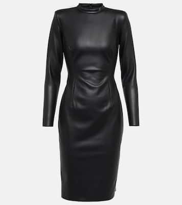 Faux-leather midi dress | Wolford