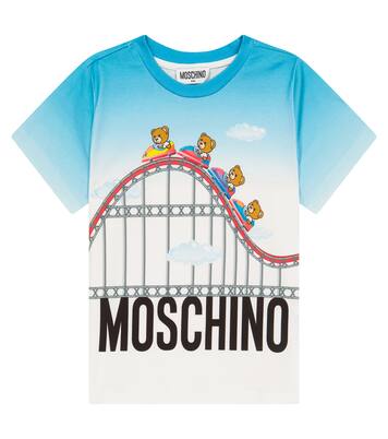 T-shirt in cotone con stampa | Moschino Kids