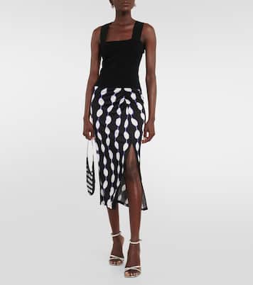 Garcel printed jersey midi skirt | Diane von Furstenberg