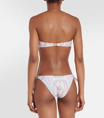 Top bikini a fascia Tortola con stampa | Melissa Odabash