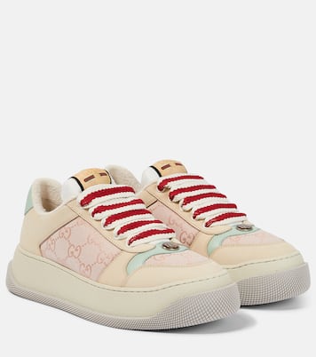 Screener GG canvas and leather sneakers | Gucci