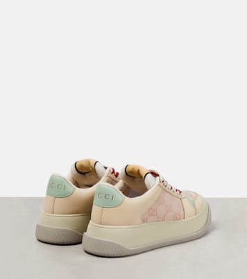 Screener GG canvas and leather sneakers | Gucci