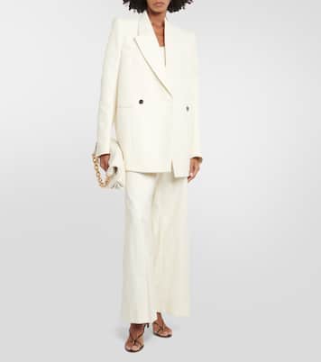 Veste de smoking Malek rayée en coton | Khaite