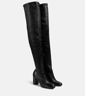 Botas mosqueteras Damier de piel | Max Mara