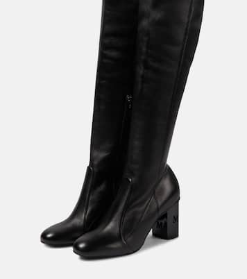 Botas mosqueteras Damier de piel | Max Mara