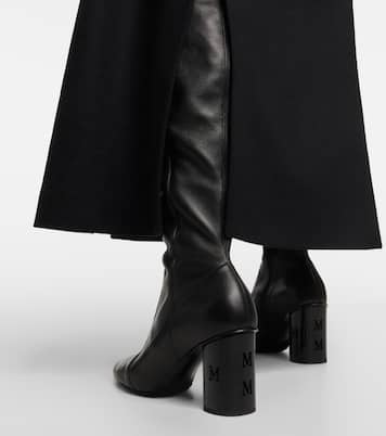 Botas mosqueteras Damier de piel | Max Mara