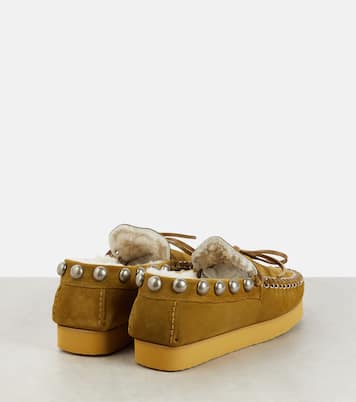 Mocasines Forley de ante con borrego | Isabel Marant