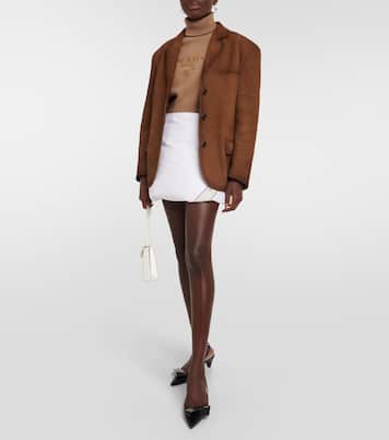 Cropped-Rollkragenpullover aus Wolle und Kaschmir | Prada