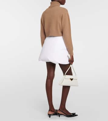 Cropped-Rollkragenpullover aus Wolle und Kaschmir | Prada