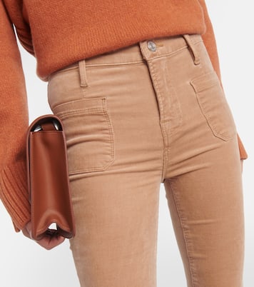 Le Bardot mid-rise corduroy flared pants | Frame