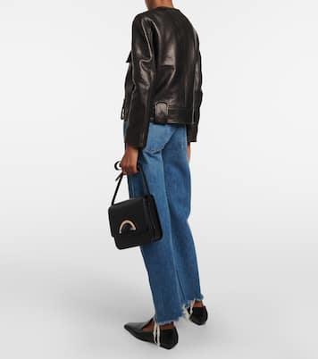 Cropped-Lederjacke Laybin | Khaite