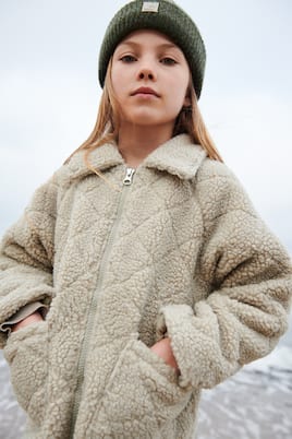 Hartvig quilted teddy jacket | Liewood