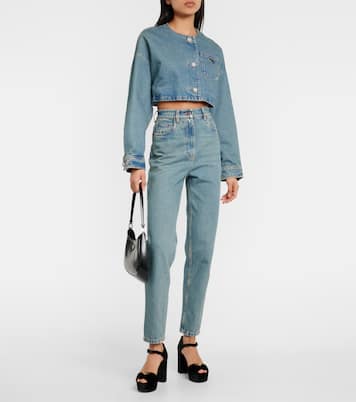 Sandali in velluto con plateau | Prada