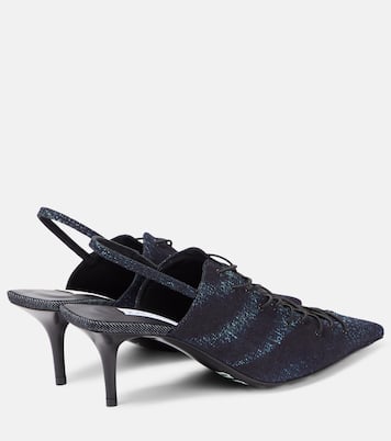 x Jean Paul Gaultier – Escarpins Corset en jean | Jimmy Choo