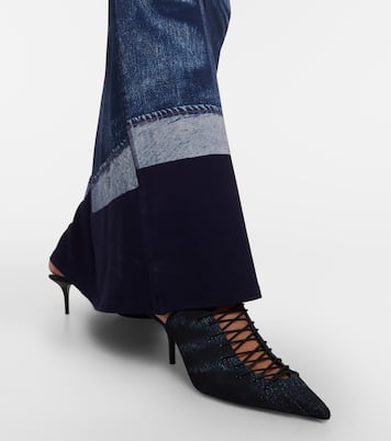 x Jean Paul Gaultier – Escarpins Corset en jean | Jimmy Choo