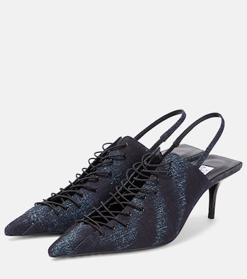 x Jean Paul Gaultier – Escarpins Corset en jean | Jimmy Choo