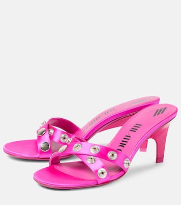Cosmo 60 studded satin sandals | The Attico