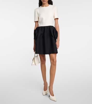 Crêpe Couture floral-appliqué minidress | Valentino