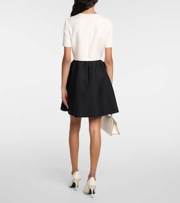 Crêpe Couture floral-appliqué minidress | Valentino