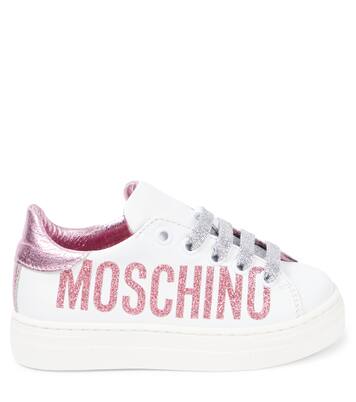 Sneakers in pelle con logo | Moschino Kids