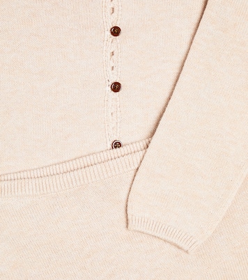 Baby Angelou wool and cotton cardigan and pants set | Bonpoint