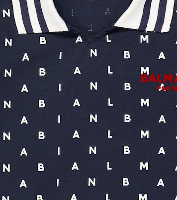 Polo de algodón estampado | Balmain Kids