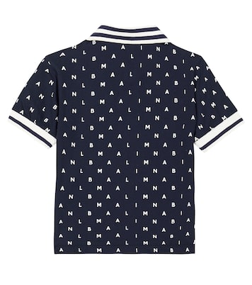 Polo de algodón estampado | Balmain Kids