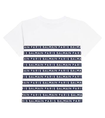 Verziertes T-Shirt aus Baumwoll-Jersey | Balmain Kids