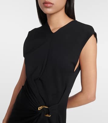 Vestido midi de lana virgen | Jil Sander
