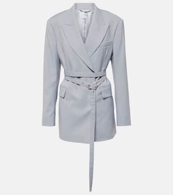 Blazer in misto lana con cintura | Acne Studios
