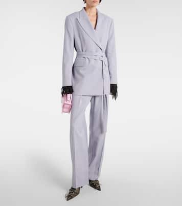 Blazer in misto lana con cintura | Acne Studios
