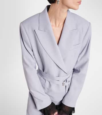 Blazer in misto lana con cintura | Acne Studios